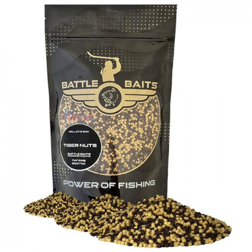 Пелети за фидер 2 мм Tiger Nuts (тигров фъстък) BB0001 - Battle Baits Пелети за фидер 2 мм Tiger Nuts (тигров фъстък) BB0001 - Battle Baits